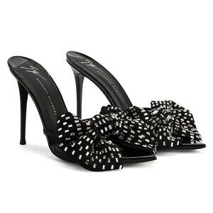 Giuseppe Zanotti Intriigo Alexandrine 90 Embellished Sandals Size 37 MSRP $1,195